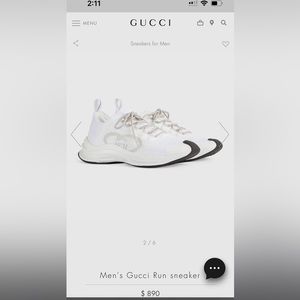 Men's Gucci Run sneaker 2022